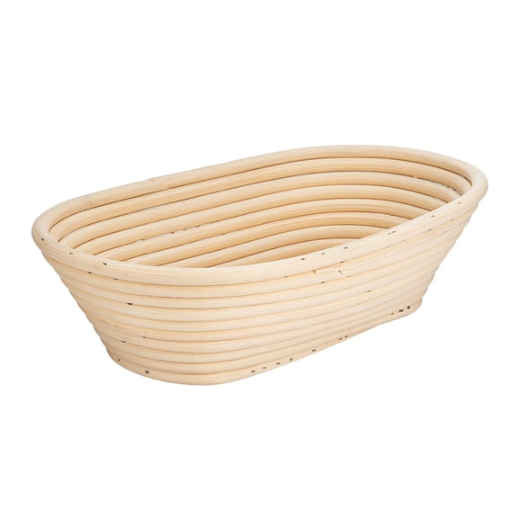 Matfer Bourgeat Banneton Willow Proofing Basket, Oval, 9 1/2"