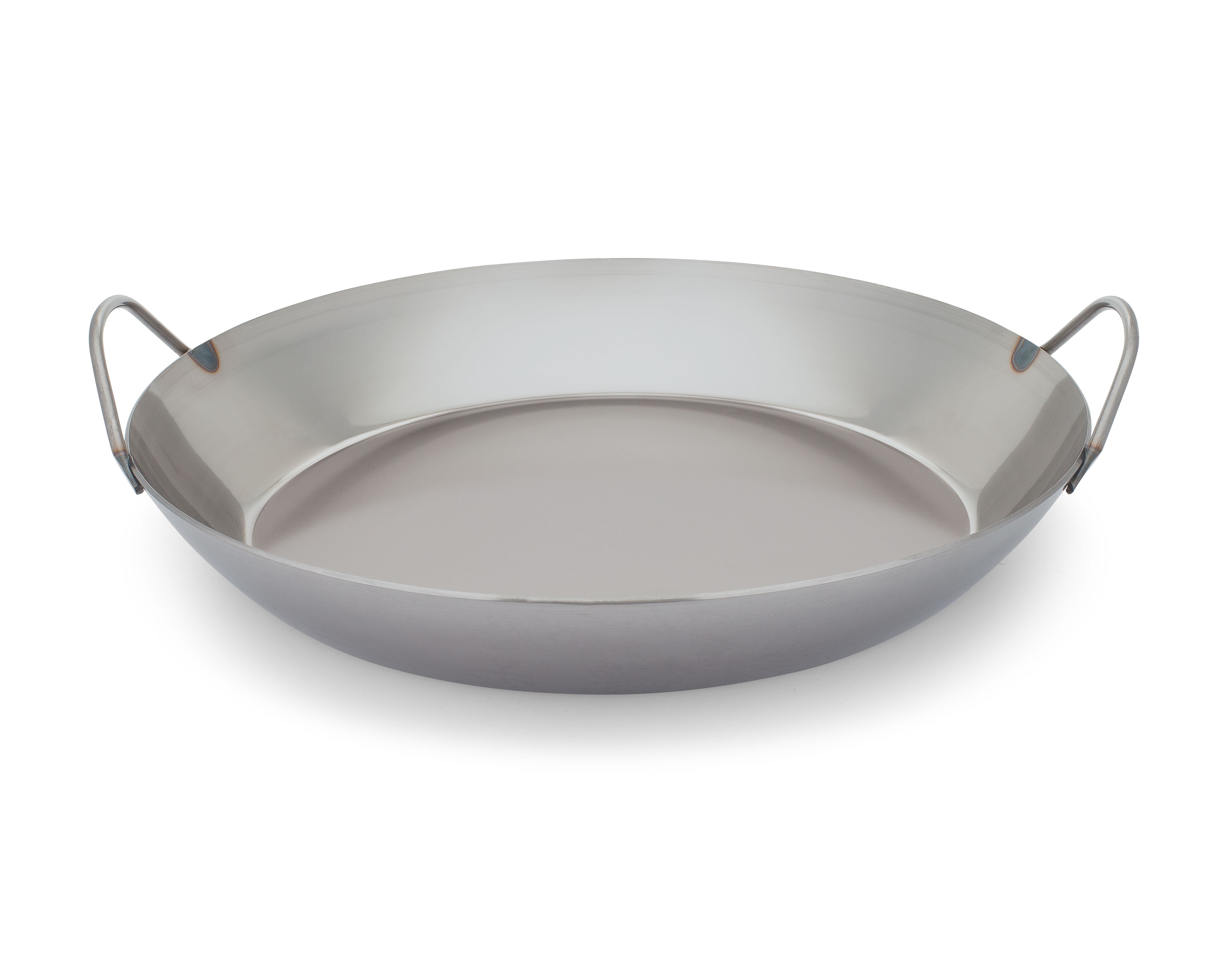 Matfer Bourgeat Black Carbon Steel Paella Pan, 14 1/8"