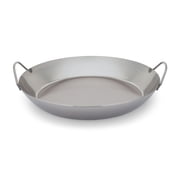 Matfer Bourgeat Black Carbon Steel Paella Pan, 17 3/4