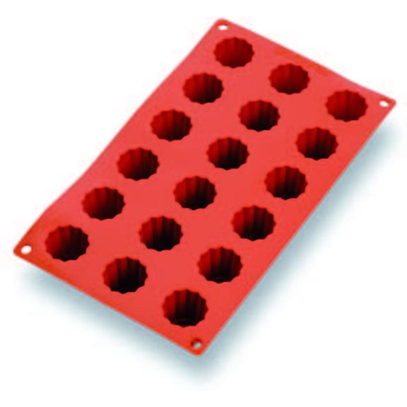 Matfer Bourgeat Gastroflex Mini Cannele Mold, 1 3/8", 18 cavities