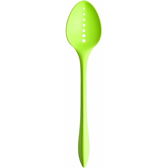 Matfer Bourgeat Perforated Serving Spoon, Lime Green