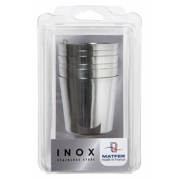 Matfer Bourgeat Stainless Steel Baba Molds, Nonstick, 1 3/4", Pack of 6