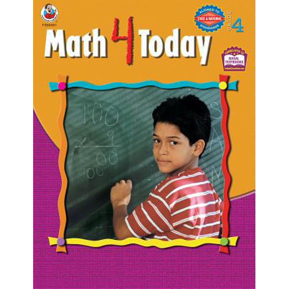 Pre-Owned Math 4 Today, Grade 4 (Paperback) 076823204X 9780768232042