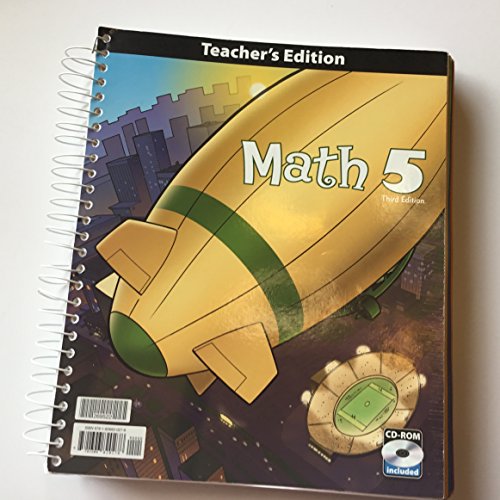 Pre-Owned Math 5 Teacher Edition with CD 3rd Edition (Hardcover) 1606820273 9781606820278