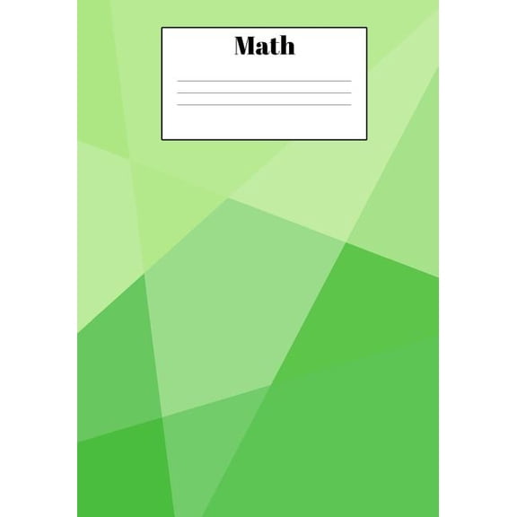 Math: 7x10 inch 100 Page 5x5 Graph Paper (five squares per inch) Computation Notebook with Glossy cover and name label. Perfect for Back to School for Math, Science and Design (Paperback)