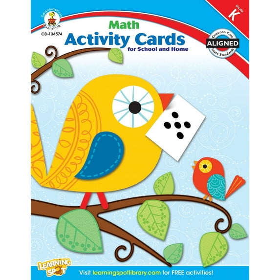 Math Activity Cards for School and Home, Grade K (Paperback)