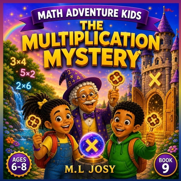 Math Adventure Kids The Multiplication Mystery: A Fun Math Adventure Teaching Equal Groups, Repeated Addition, Arrays and Times Tables for K, Book 9, (Paperback)