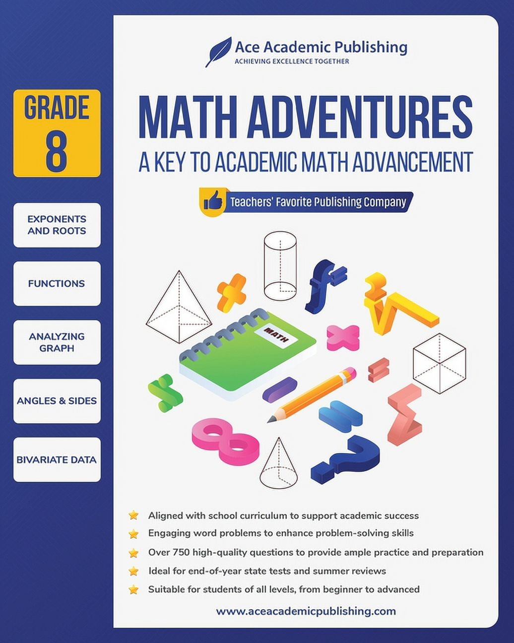 Math Adventures - Grade 8: A Key to Academic Math Advancement ...