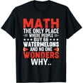 thumbnail image 1 of Math And Watermelons Mathematics Calculation Numbers T-Shirt, 1 of 4