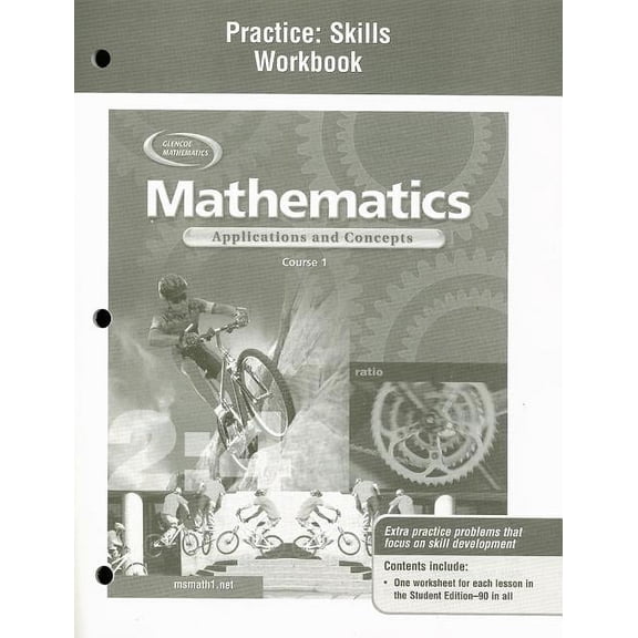 Math Applic & Conn Crse Mathematics: Applications and Concepts, Course 1, Practice Skills Workbook, (Paperback)