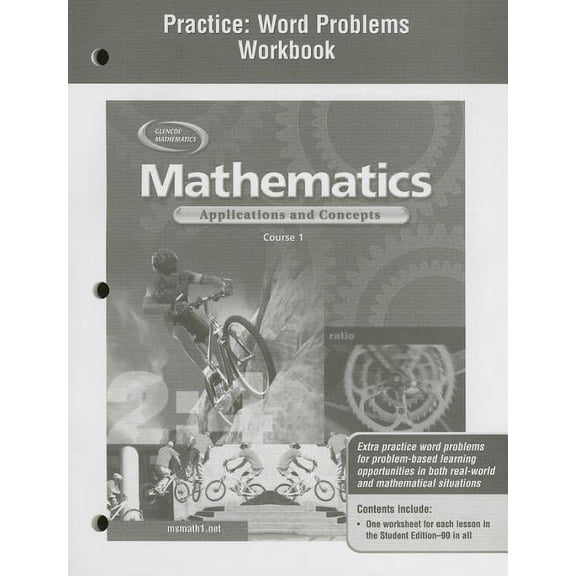 Math Applic &amp; Conn Crse Mathematics: Applications and Concepts, Course 1, Practice: Word Problems Workbook, (Paperback)