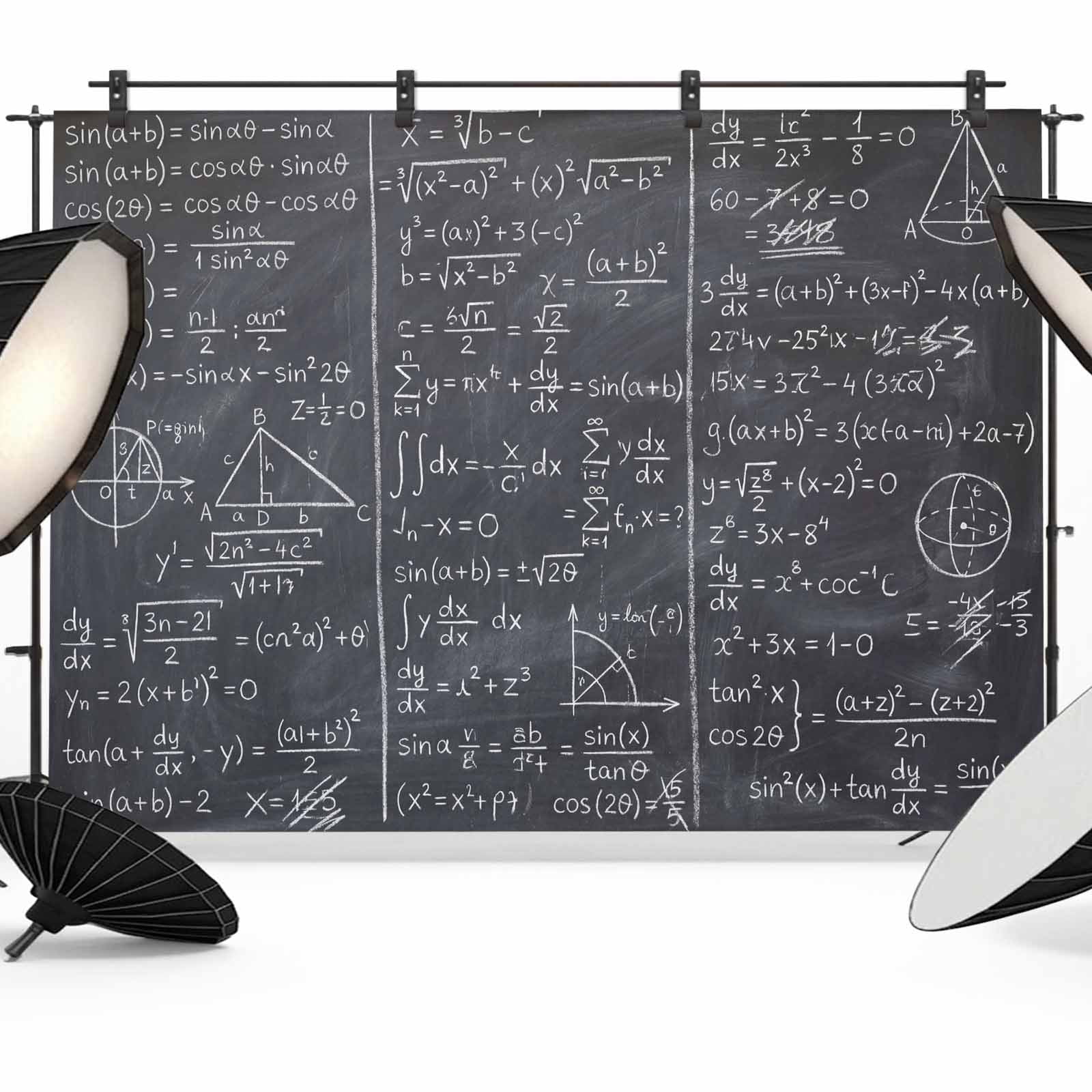 Math Blackboard Photography Backdrop 8x6FT Numerical Formula math-blackboard-photography-backdrop-8x6ft-numerical-formula