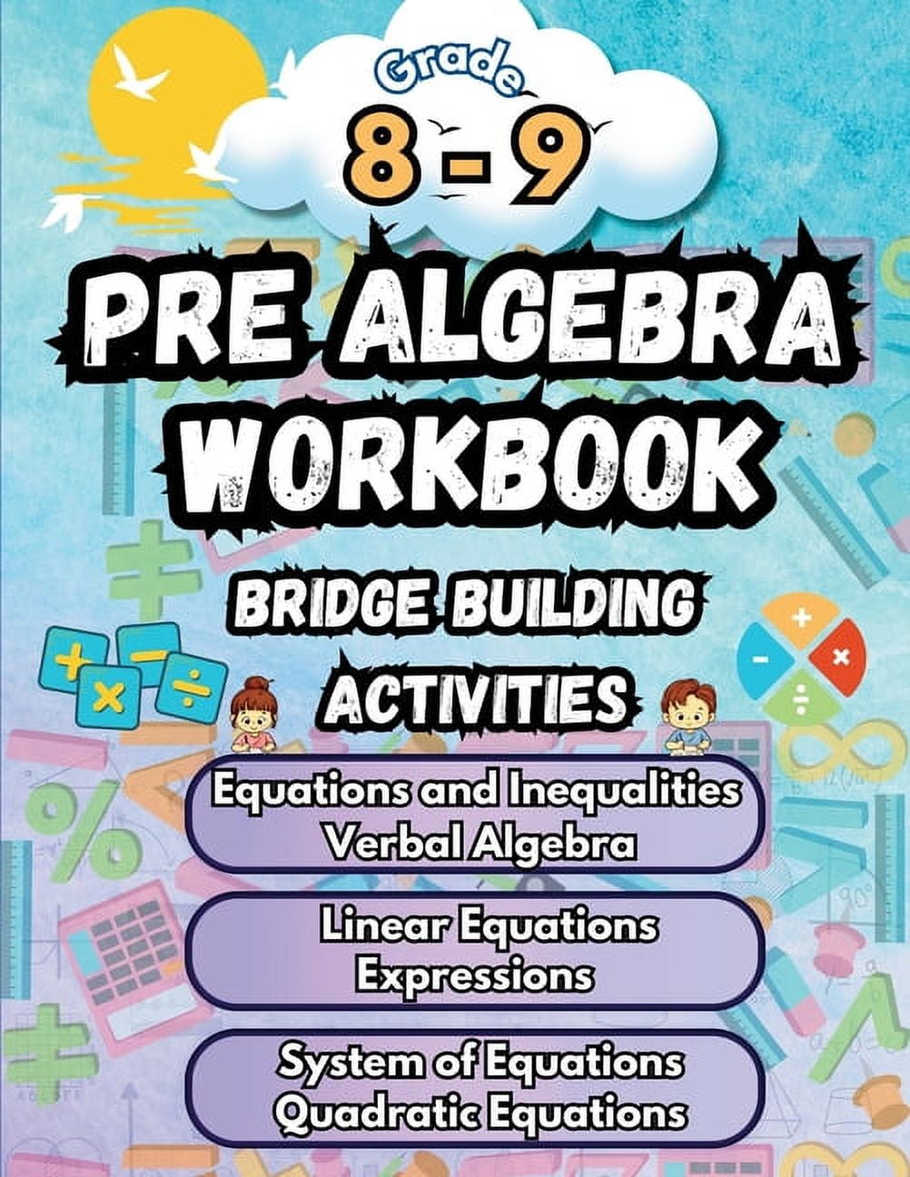 Math Bridge Building Activities Summer Math Pre Algebra Workbook Grade ...