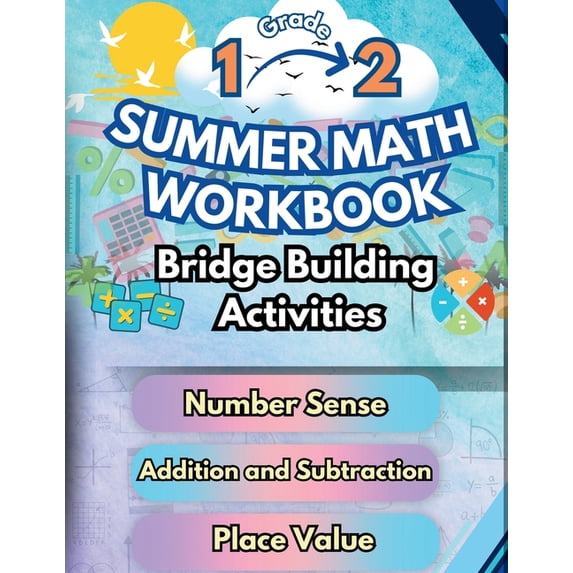 Building Bridges Math Math Bridge Building Activities Summer Math Workbook 1-2 Grade Bridge ...