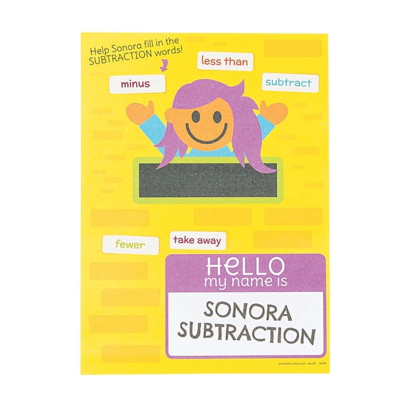 Math Buddy Mini Sticker Scene - Stationery - 24 Pieces