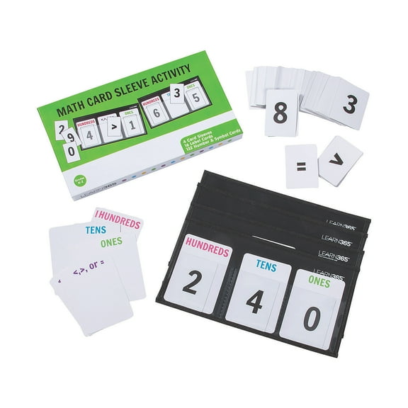 Math Card Sleeve Game - Educational - 152 Pieces