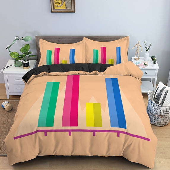 Math Chart Duvet Cover Creative Data Table Stock Market Graphic Design Bedroom ration Polyester for Women Children Men Gifts