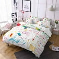 thumbnail image 1 of Math Chart Duvet Cover Set Creative Data Table Comforter Cover King Size Stock Market Graphic Design Polyester Bedding Set, 1 of 5
