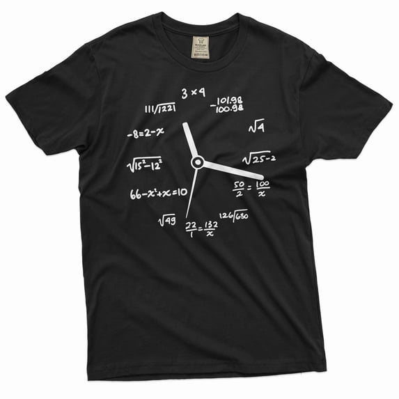 T In Math Math Clock Science School Graphic T-Shirt - Walmart.com