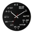 thumbnail image 1 of Math Clock, Unique Wall Clock Modern Design Novelty Maths Equation Clock - Each Hour Marked by a Simple Math Equation, 1 of 5