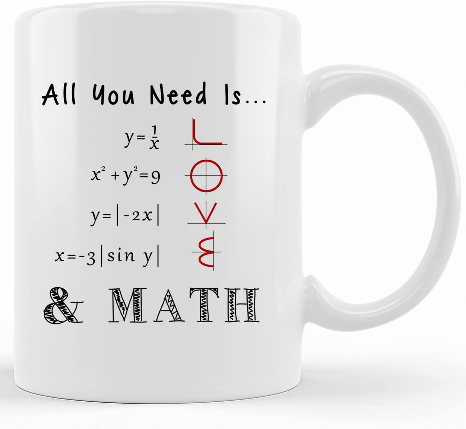 Math Coffee Mug All You Need Is Love _ Maths Mug, Math Teacher Gift,  Mathematics Mug, Maths Coffee Mug, Funny Math Mugs, Novelty Coffee Mugs  11oz, 15oz Mug - Walmart.com