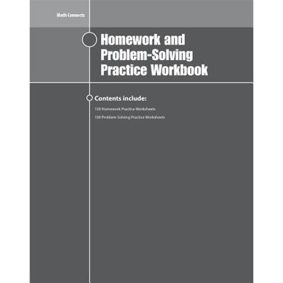 Pre-Owned Math Connects, Course 2, Homework and Problem-Solving Workbook (Paperback) 0078951372 9780078951374