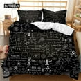 thumbnail image 1 of Math Duvet Cover Set Size Mathematics Formula Print Bedding Set for Kids Boys Educational Polyeste, 1 of 5