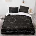 thumbnail image 1 of Math Equation Microfiber Science Chemistry Geometry Mathematics Formula Pattern Duvet Cover for Kid, 1 of 5