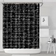 thumbnail image 1 of Math Equations 3D Shapes Black Pattern Shower Curtain 84"x72" ,Bathroom Decorative Shower Curtains Set with 12 Hooks,Modern Waterproof Washable Shower Curtain, 1 of 6