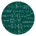 thumbnail image 1 of Math Equations Algebra Green Pattern Round Fitted Tablecloth with Elastic Edge,Dining Table Cover Waterproof,Outdoor Round Tablecloth for Camping,Dining,Indoor and Outdoor, 1 of 7