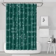 thumbnail image 1 of Math Equations Algebra Green Pattern Shower Curtain 72"x72" ,Bathroom Decorative Shower Curtains Set with 12 Hooks,Modern Waterproof Washable Shower Curtain, 1 of 6
