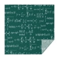 thumbnail image 1 of Math Equations Algebra Green Pattern Square Tablecloth,Waterproof Square Table Cover,Wipeable Spillproof Washable Table Cover for Home Kitchen Party Decor 60"x60"(152x152cm), 1 of 6
