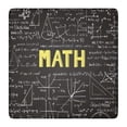 thumbnail image 1 of Math Equations Algebraic Symbols Black Pattern Square Fitted Tablecloth with Elastic Edge,Square Table Cover,Washable Elastic Table Cover for Home Kitchen Party Decor 36"x36", 1 of 6