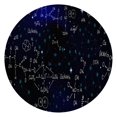 thumbnail image 1 of Math Equations Astronomy Symbols Blue Pattern Round Fitted Tablecloth with Elastic Edge,Dining Table Cover Waterproof,Outdoor Round Tablecloth for Camping,Dining,Indoor and Outdoor, 1 of 7