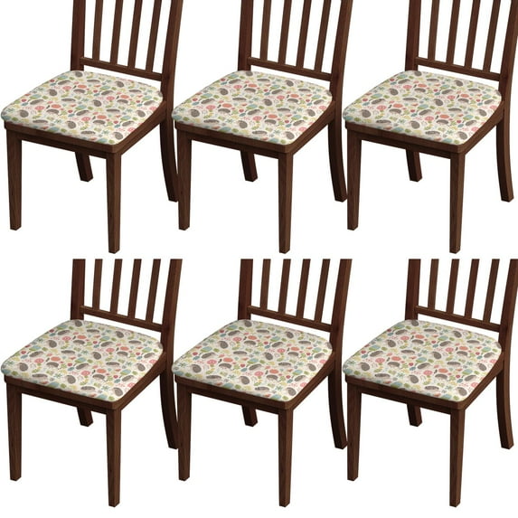 Math Equations Astronomy Symbols Blue Seat Covers for Dining Room Chairs Set Of 4,Stretch Printed Washable Chair Seat Cover with Elastic Ties and Button,Removable Waterproof Couch Cushion Covers