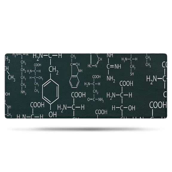 Math Equations Atomic Symbols Neon Pattern Bathroom Rugs Mat,Non Slip Microfiber Bathroom Rug,Rubber Backing,Soft Bathroom Mats for Bathroom Floor,Tub and Shower,60x24in(150x60cm)