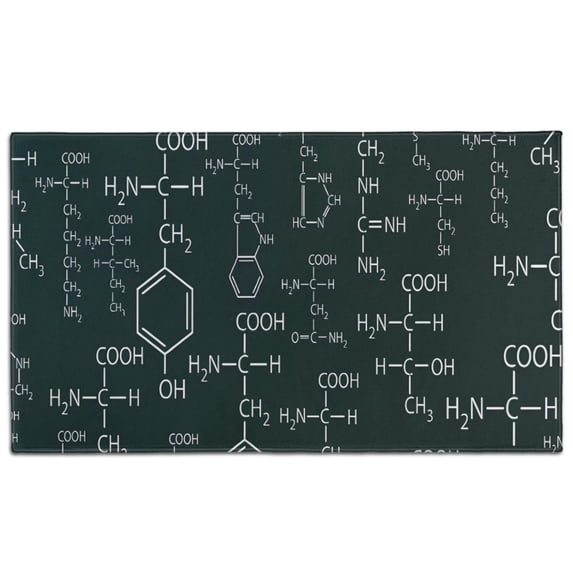Math Equations Atomic Symbols Neon Pattern Door Rugs,Washable Non Slip Door Mats Indoor,Decorative Door Mats,Entry Mat Indoor for Entrance,Bedroom,Kitchen,Bathroom,17"x30"