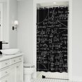 thumbnail image 1 of Math Equations Binary Code Blue Pattern Shower Curtain 36"x72" ,Bathroom Decorative Shower Curtains Set with 12 Hooks,Modern Waterproof Washable Shower Curtain, 1 of 6