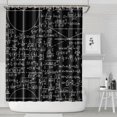 thumbnail image 1 of Math Equations Binary Code Blue Pattern Shower Curtain 72"x84" ,Bathroom Decorative Shower Curtains Set with 12 Hooks,Modern Waterproof Washable Shower Curtain, 1 of 6