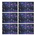 thumbnail image 1 of Math Equations Biology Molecules Green Pattern Summer Placemats Table Placemats Set Of 6-Linen Kitchen Washable Placemats Table Mats 11.8"x17.7" Non-Slip Heat Resistant, 1 of 5