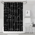 thumbnail image 1 of Math Equations Calculus Black Pattern Shower Curtain 72"x72" ,Bathroom Decorative Shower Curtains Set with 12 Hooks,Modern Waterproof Washable Shower Curtain, 1 of 6