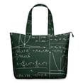 thumbnail image 1 of Math Equations Calculus Formulas Green Pattern Travel Tote Bags for Women Carry On,Large Weekender Bags for Women Travel,Multi Functional Duffle Bag for Work,Shopping,Sports, 1 of 5