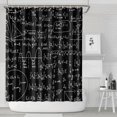 thumbnail image 1 of Math Equations Calculus Symbols Black Pattern Shower Curtain 72"x84" ,Bathroom Decorative Shower Curtains Set with 12 Hooks,Modern Waterproof Washable Shower Curtain, 1 of 6