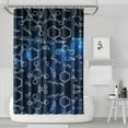 thumbnail image 1 of Math Equations Chemical Structures Blue Pattern Shower Curtain 72"x72" ,Bathroom Decorative Shower Curtains Set with 12 Hooks,Modern Waterproof Washable Shower Curtain, 1 of 6