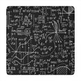 thumbnail image 1 of Math Equations Chemistry Lab Black Pattern Square Fitted Tablecloth with Elastic Edge,Square Table Cover,Washable Elastic Table Cover for Home Kitchen Party Decor 34"x34", 1 of 6