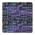 thumbnail image 1 of Math Equations Chemistry Symbols Black Pattern Square Fitted Tablecloth with Elastic Edge,Square Table Cover,Washable Elastic Table Cover for Home Kitchen Party Decor 36"x36", 1 of 6