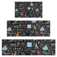 thumbnail image 1 of Math Equations Colorful Doodles Black Pattern Kitchen Rugs Sets Of 3,Kitchen Runner Rugs Non Skid Washable,Decorative Kitchen Floor Mats for Kitchen,Sink,Laundry,17"x30"+ 17"x47" + 17"x59", 1 of 6