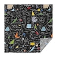 thumbnail image 1 of Math Equations Colorful Doodles Black Pattern Square Tablecloth,Waterproof Square Table Cover,Wipeable Spillproof Washable Table Cover for Home Kitchen Party Decor 42"X42"(107x107cm), 1 of 6