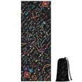 thumbnail image 1 of Math Equations Colorful Math Symbols Black Pattern Hot Yoga Mat Towel Non Slip for Hot Yoga - Quick-Drying Yoga Mat Cover with 4 Corner Pockets with Travel Bag - Hot Yoga Towel Non Slip 74"x26", 1 of 6