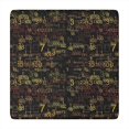 thumbnail image 1 of Math Equations Geometric Shapes Black Pattern Square Fitted Tablecloth with Elastic Edge,Square Table Cover,Washable Elastic Table Cover for Home Kitchen Party Decor 34"x34", 1 of 6